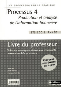 Processus 4 Production et analyse information financière Les Processus par la pratique Professeur