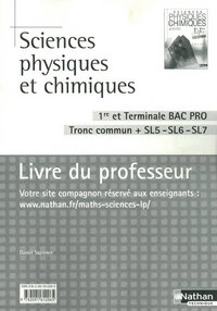 Sciences physiques et chimiques - 1re/Term Bac Pro Livre du professeur