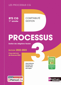 Processus 3 - Gestion des obligations fiscales (Les processus CG) BTS CG 1ère année, Livre + Licence numérique i-Manuel 2.0