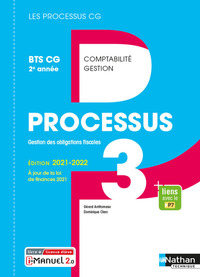 Processus 3 - Gestion des obligations fiscales (Les processus CG) BTS CG 2ème année, Livre + Licence numérique i-Manuel 2.0