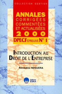 DPECF N 1-INTRODUCTION AU DROIT DE L'ENTREPRISE-ACCA 00-