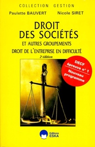 DECF N 1-DROIT DES SOCIETES. 2ED