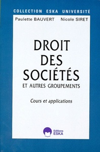 DROIT DES SOCIETES-COURS ET APPLICATIONS-