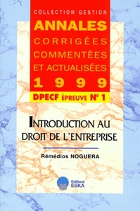 DPECF N 1-INTRO.DROIT DE L'ENTREPRISE-ACCA 1999-