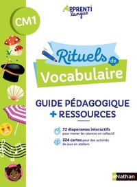 Rituels de vocabulaire CM1, Guide pédagogique + matériel