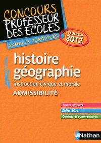 HISTOIRE-GEO CRPE 2012 (ADMISSIBILITI)