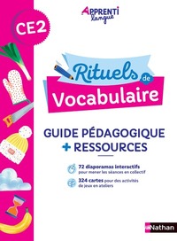 Apprenti Langue - Rituels de vocabulaire CE2, Guide pédagogique + matériel