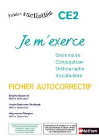 Je m'exerce - autocorrectif - CE2