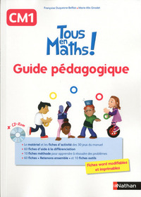 Tous en maths CM1 - Guide pédagogique + CD ROM