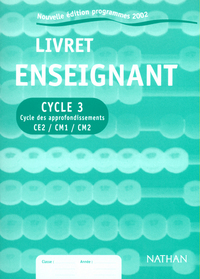 LIVRET EVALUATION CYCLE 3 ENSEIGNEMENT ED 2002