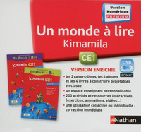 Un monde à lire - Kimamila CE1 - manuel numérique enrichi - Clé usb - NE - tarif adoptant