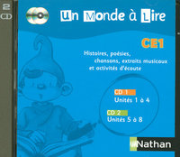 Un monde à lire CE1 série bleue, 2 CD audio