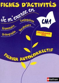 JE M'EXERCE EN -FICHIER AUTOCORRECTIF- CM1