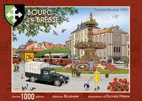 Puzzle Bourg-en-Bresse - Fontaine Bernard, 1972