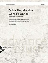 ZORBA'S DANCE - FROM THE BALLET "ZORBAS THE GREEK". 4-5 SAXOPHONES (SA(A)TBAR/AAT(T)BAR). PARTITION