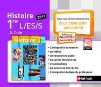 Histoire - Cote 1re L, ES, S, Clé USB - Manuel numérique non-adoptant papier