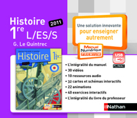 Histoire - Le Quintrec 1re L, ES, S, Clé USB - Manuel numérique non-adoptant papier
