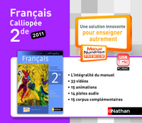 Français - Calliopée 2de, Clé USB - Manuel numérique non-adoptant papier