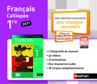 Français - Calliopée 1re, Clé USB - Manuel numérique non-adoptant papier