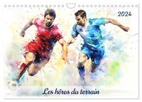 LES HEROS DU TERRAIN (CALENDRIER MURAL 2024 DIN A4 VERTICAL), CALVENDO CALENDRIER MENSUEL - PLONGEZ