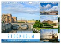 Stockholm - Vues maritimes (Calendrier mural 2025 DIN A4 vertical), CALVENDO calendrier mensuel