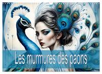 Les murmures des paons (Calendrier mural 2025 DIN A3 vertical), CALVENDO calendrier mensuel