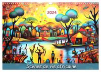 Scènes de vie africaine (Calendrier mural 2025 DIN A3 vertical), CALVENDO calendrier mensuel