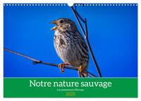 Notre nature sauvage, les passereaux d'Europe (Calendrier mural 2025 DIN A3 vertical), CALVENDO calendrier mensuel
