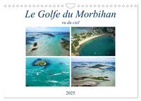 Le Golfe du Morbihan vu du ciel (Calendrier mural 2025 DIN A4 vertical), CALVENDO calendrier mensuel
