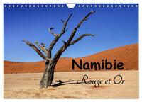 Namibie Rouge et Or (Calendrier mural 2025 DIN A4 vertical), CALVENDO calendrier mensuel