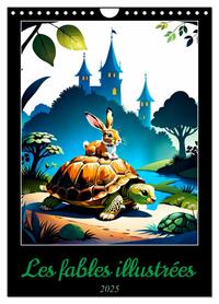 LES FABLES ILLUSTREES (CALENDRIER MURAL 2025 DIN A4 HORIZONTAL), CALVENDO CALENDRIER MENSUEL - N'ATT