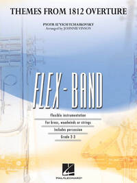 PYOTR ILYICH TCHAIKOVSKY : THEMES FROM 1812 OVERTURE - 5-PART FLEXIBLE BAND AND OPT. STRINGS