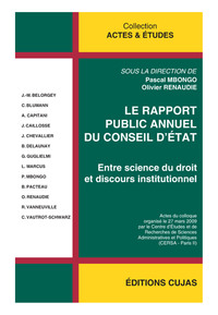 LE RAPPORT ANNUEL DU CONSEIL D'ETAT