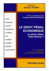 DROIT PENAL ECONOMIQUE