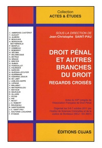 DROIT PENAL ET AUTRES BRANCHES DU DROIT