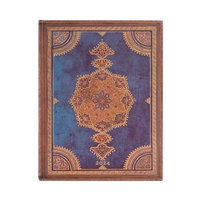 12 Mois 2024 Safavide Indigo  - Ultra - un Jour par page - 416 p.