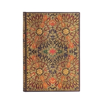 Carnet à couverture rigide Fleurs de Feu - Midi - Ligné - 240 p.