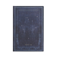13 Mois 2024 Encre Bleue Uni  - Mini - Horizontal - 160 p.