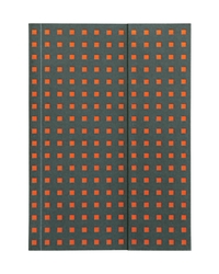 Paper-Oh Gris sur Orange - B6 - Ligné - 112 p.