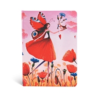 Carnet à couverture rigide Champ de Coquelicot - Midi - Ligné - 176 p.