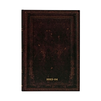 13 Mois 2024 Noir Marocain Uni  - Midi - Horizontal - 160 p.