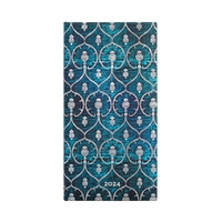 12 Mois 2024 Velours Bleu  - Slim - Horizontal - 160 p.