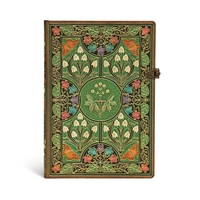 CARNET A COUVERTURE RIGIDE POESIE EN FLEURS - MIDI - LIGNE - 144 P.