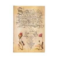 12 Mois 2024 Rose Flamande  - Mini - un Jour par page - 416 p.