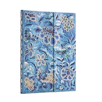 Carnet rigide Paperblanks Saule Bleu Midi Ligné 144p.
