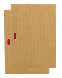 Cahier Ondulo Naturel / Naturel A5 Non-ligné