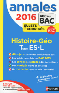 Annales Bac 2016 histoire géographie terminale ES.L corrigés