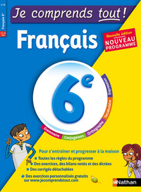 JE COMPRENDS TOUT - MONOMATIERE - FRANCAIS 6EME