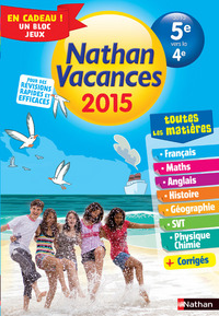Cahier de vacances 2015 Tout en un 5e/4e
