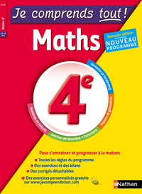 Je comprends tout - Monomatière - Mathématiques - 4ème